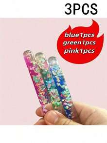 1/2/3 Pcs Sensory Fidget Toys - Rotating Tube Relaxation And Anxiety Relief Tool, Colorful Glitter Liquid Acrylic Spinning Wand, Rotating Mode Stress Relief Toys, Christmas 2025, Christmas, Christmas Gift, Christmas Home Decor, Christmas Ornaments - Multicolor - View 4