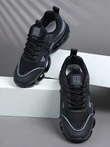 Giày thể thao nam, giày sneaker nam, giày casual nam, giày đường phố thời trang và cá tính dành cho sinh viên, giày buộc dây nam, giày trượt ván nam. - Xám - Xem 3