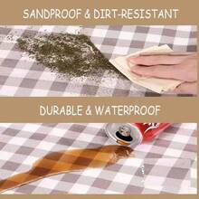Large Picnic Blanket Outdoor Beach Blankets, - Resistant Foldable Sandproof Blankets Cute Picnic Beach, Camping Grass Lawn Park Mats Brown 2, 80x80 In - 淺棕色 + 5' x 6'8" - 查看 5