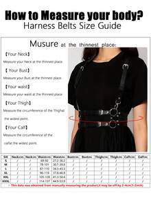 1pc Women's Renaissance Accessory Dark Gothic Style Fashion PU Leather Suspender, Suitable For Halloween Party Or Daily Wear