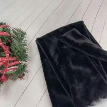 1pc Extra Long Plush Christmas Hat - Red & Black Santa Hat With Fluffy Trim, Hand Wash Only, No Electricity Needed, Festive Holiday Decor For Parties, Gifts, And Home Decor, Christmas Hat, Party Accessory, Soft Texture, Durable Material, Gift Shoppers For Halloween, Christmas Event & Party Supplies