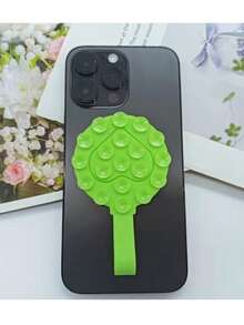 1pc Heart-Shaped Silicone Double-Sided Suction Cup Phone Holder, Anti-Stress Bubble, Non-Slip, Strong Suction, Suitable For Car, Desk, Bathroom, Portable Handheld Design - Multicolor - View 18