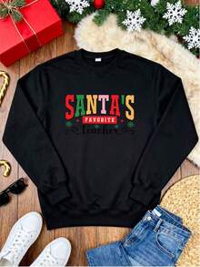 Women Plus Size Sports Sweatshirts - Black - View 3