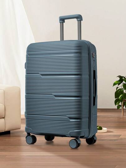 Floless Carry On Luggage Hard Shell Travel Trolley 4 Spinner Wheels Suitcase With TSA Lock Spinner, Lightweight Polypropylene Luggage, With TSA Lock And 4-Wheel Spinner Design, Suitable For Carry-On, 20-Inch Small Hand Luggage, Lightweight And Easy To Carry, Suitable For Airplane Travel Rolling Suitcase