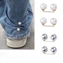 2/4pcs Denim Hem Clips, Chest Light Blocker, Waist Cincher Buttons, Anti-Slip Shoe Clips, Pants Length Adjuster - Multicolor - View 14
