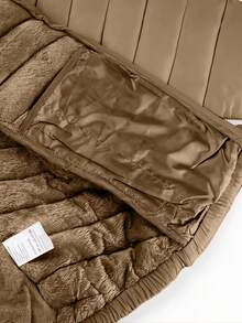 Risissida 女士秋季极简主义连帽斗篷外套 - 无拉链设计，实用口袋 - 米灰色 - 查看 10