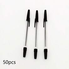 10pcs/50pcs Ballpoint Pens, Red, Black, Blue, Writing Supplies, Student Supplies, Oil-Based Ballpoint Pens, Suitable For Office Writing, Back To School Stationery, School Supplies - Multicolor - View 8