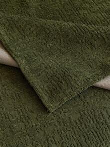 Capa de almofada para sofá em chenille listrada (1 peça), capa de sofá luxuosa, decoração e proteção para sofá, ambiente aconchegante, decoração de Ano Novo, ideal para quem tem animais de estimação, lavável à máquina, para todas as estações, serve para sofás de 1 a 4 lugares, sofá em L, à prova de poeira, antiderrapante, antirriscos, adequada para sala de estar, quarto, escritório, clube e festas. - Verde - Ver 8