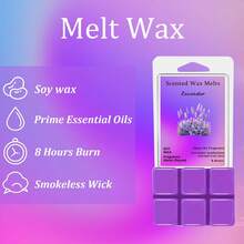 香氛蜡烛蜡块，适用于蜡烛加热器，Scentsy香氛蜡烛蜡，葡萄柚、薰衣草、香草、茉莉、玫瑰、风铃、柠檬、蔓越莓，生日、母亲节、感恩节、情人节、婚礼香氛蜡烛礼品 - 彩色 - 查看 7