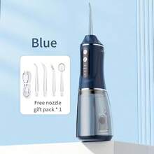 Máy tăm nước điện cầm tay, 3 chế độ cường độ, 4 đầu phun, chăm sóc răng miệng tại nhà, bảo vệ răng, có lợi cho sức khỏe răng miệng, thích hợp cho các chuyến công tác và du lịch. - Nhiều màu - Xem 16
