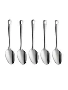 1/2/5件套不锈钢勺子/汤勺，家用厨房长柄尖头饭勺，餐厅共用菜勺