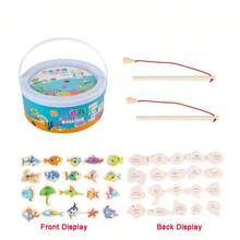 IDS Magnetic Fishing Game With Colorful Marine Life Magnets - Educational Toy, Includes Fish, Turtle, Octopus, Starfish And Matching Magnets - Ideal Birthday And Christmas Gift, Suitable For Water Play, Sensory Play, Role Play, Educational Games, Early Learning Resources, Family Fun, Includes Fish-Shaped Magnets And Educational Magnets - Multicolor - View 13