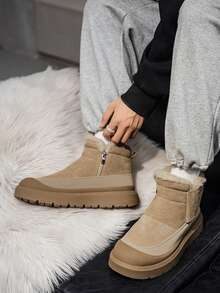 Herren Winter 2025 Neue Plüsch Verstärkte Weiche Sohle Rutschfeste Warme Winter Schuhe - mehrfarbig - Übersicht 17