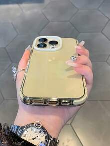 纯色简约单件装米白色透明防震防摔手机壳，手机配件，兼容苹果16/16Pro/16Plus/16ProMax/15/15Plus/15Pro/15ProMax/14ProMax/14Pro/14Plus/14/13ProMax/13Pro/13/12ProMax/12Pro/12/12 11ProMax/11Pro/11/XR/XSMax/X/XS/7P/8P/iPhone17/17Pro/17ProMax/Air Spring 礼品 - 奶油色 - 查看 4