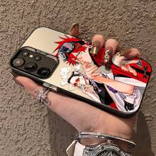 Funda de Teléfono con Diseño de Personaje Anime Gokuraku-gai para S25, S24, S23, S22, S21, S20 FE Ultra Plus 4G/5G - Cubierta Trasera Mate Antigolpes, Accesorioóvil, Diseño de Cultura, Textura Suave, Impresión, para Entusiastas de la Tecnología, Funda para Dispositivo17 17promax - Negro - Ver 3