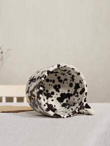 1pc Black & White Polka Dot Ceramic Mug, Coffee Cup, Fashionable Couple Milk Cup, High-Quality Breakfast Cup, Suitable For Home, Back To School, Gift For Friends, Valentine's Day, Mother's Day, Christmas, Water Bottle, Indoor & Outdoor, Camping - 多 - 查看 7