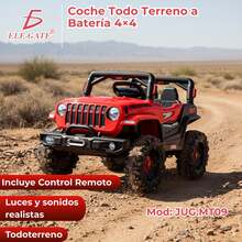 Coche Todo Terreno a Batería 4*4 para Niños - Rojo - Ver 3