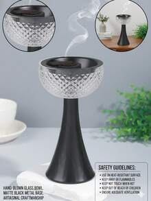 1Pc/1Set Simple Metal Incense Burner, Modern Minimalist Style Creative Incense Holder. Use In Home Decor, Bedrooms, Living Rooms (As Centerpieces), Offices, Yoga Floors, And Parties To Create An Elegant Atmosphere. It Can Also Be Used For Temple Decoration - Multicolor - View 7