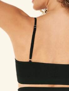 Women's Adult Basic Top Adjustable Strap Day-To-Day Comfort - màu đen - Xem 4