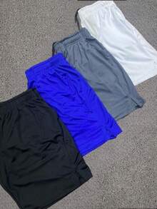 Men's Dry Fit Bermuda Shorts For Training, Running, And Gym - Comfortable - 白色 - 查看 1