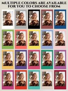 Personalized Photo Print In Vintage Border Style,Upload Your Own Pictures, Pick From Multiple Frame Colors,Unique Gift For Boyfriend/Girlfriend/Husband/Wife On Anniversary, Valentine, Christmas,Ready-To-Hang Wall Decor - Multicolor - View 5