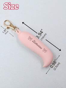 Custom Lipstick Case With Name, Holder, Personalized Holder, Lip Balm Holder, Customized Lip Gloss Holder Keychain, Customizable Lipstick Protective Case, Valentine'S Day, Birthday Gifts, Silicone, Travel Essentials, Wedding Accessories, Family, Couple, Sisters, Friend, Mom - Style B - View 5