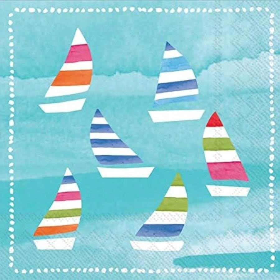 Boston International IHR - Servilletas de papel de 3 capas, tamaño de invitado, corona de flores silvestres de abeja(12.70cm (5") x 12.70cm (5") Regatta) - Multicolor - Ver 1