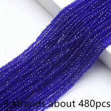 3颗2毫米刻面玻璃珠，色彩缤纷的DIY珠宝配件，可用于制作手链、项链、腰链和其他女士饰品。 - 2mm球 - 查看 51