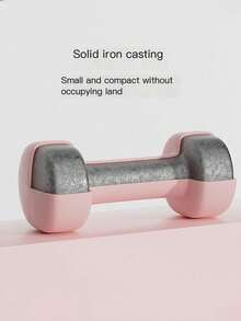 Women's Yoga Dumbbell Home Fitness Equipment, Matte Plastic Coated Dumbbell, Suitable For Strength Training, Yoga Training, Suitable For Glute Exercises, Matte Plastic Coated Dumbbell, Suitable For Strength Training, Yoga Training, Cast Iron Material, Unisex, Ideal For Home And Gym, Non-Slip Grip, Compact Weight, Enhance Muscle Strength, Multiple Sizes Available, Ideal Christmas, New Year, Valentine's Day, Back To School Gift For Fitness Enthusiasts - Multicolor - View 6