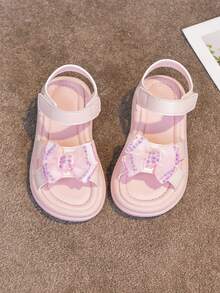 New Bow Princess Style Sandals, Infant/Toddler/Kids Sandals, Versatile Children Shoes For Outdoor Wear
