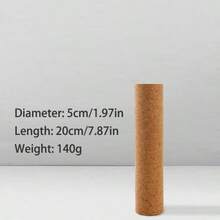 1PC Yoga Muscle Massage Roller With A Softwood Yoga Block For Leg Massage And Waist Relief, Promoting Muscle Relaxation - Multicolor - View 9