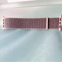 1 New Grey Pink Nylon Strap Compatible With Apple Watch Strap Suitable For 38mm 40mm 41mm 42mm 44mm 45mm 46mm 49mm Women's Fashion Bracelet Suitable For UltraS10/S11/9/8/7/6/5/4/3/1 Smart Wristband (Excluding Watch) Best Gift For Girlfriends And Friends Birthday, Valentine's Day, Christmas, New Year, Mother's Day, Thanksgiving And Other Best Gifts Suitable For Daily Wear, Gatherings, Etc - Gray Pink - View 4