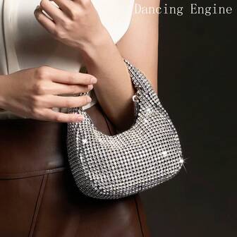 Women's Bag Luxury Designer Purses And Handbag Handmade Shiny Rhinestone Shoulder Banquet Bags