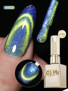 XEIJAYI 1支装 15毫升 猫眼美甲凝胶 半永久美甲浸泡 UV LED 美甲沙龙 DIY 美甲沙龙凝胶 美甲 - 薄荷藍 - 查看 11