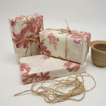 10/30/50/100张复古红色牡丹图案半透明薄包装纸，50*35厘米礼品包装纸，节日礼品包装纸，生日派对装饰餐巾纸，手工DIY材料纸，礼盒装饰纸，家居装饰包装用品，节日餐巾纸，印花薄纸，复古装饰纸巾，适用于DIY手工，派对礼品包装 - 彩色 - 查看 7