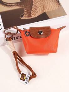 1个撞色饺子零钱包，女士零钱包包装饰，可挂在多种颜色的包包上，也可作为小礼物送给闺蜜。女士钱包、手拿包、零钱包、包包挂饰、零钱包、女士钱包、手拿包、钱包配件 - 多色 - 查看 7