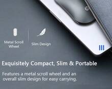 HP DM10 Wireless Bluetooth Dual-Mode Mouse: Bluetooth 5.0 + 2.4G Dual Connection, Quick Switching Between Multiple Devices, Stable Transmission Up To 10 Meters, Quiet Buttons, Long Battery Life (Battery Version), Compatible With Desktop And Laptops [Battery Version Includes Mouse Pad] - Gun Gray - View 7