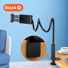 New Slouchy Phone Holder Spiral Base Bedside Slouchy Bracket Phone Tablet Holder, Thickened And Warm For Winter - Black - View 6