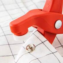 100pcs/Set Five-Claw Snap Fastener Installation Tool Pliers Kit, Invisible Sew-Free Snap Button, Clothing Invisible Snap Fastener, Multi-Functional Fixing Buttons - Silver - View 5