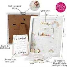 Kate Aspen - Decoraciones bohemias para baby shower, talla única, servilletas(Libro de visitas alternativo) - Multicolor - Ver 6