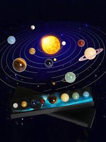 天然水晶原石及太阳系水晶球套装——儿童节完美礼物 - 行星套盒 - 查看 8