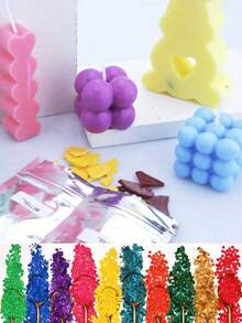 6/12/16 Colori Colorante per Candele - 1g Ogni Colore, Materiali per la Realizzazione di Candele, 16 Colori Comuni Coloranti per Candele Fai-da-Te, Forniture per la Realizzazione di Candele, Regali per Famiglia e Amici, Decorazione per l'Atmosfera. Materiali Coloranti per la Realizzazione di Candele Fai-da-Te, Adatti come Regali di Natale, Regali di Capodanno, Decorazione per l'Atmosfera. - Multicolore - Visualizzare 5