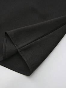 Muslim Men's Long Robe, Long Sleeve Embroidered Mandarin Collar Design, Saudi Arabian Style, Breathable Draping Fabric, Elegant Islamic Traditional Clothing, Suitable For Festivals, Daily Wear And Gifting - Black - View 9