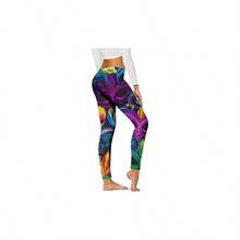 Mardi Gras - Leggings de Mardi Gras para mujer, diseo de carnaval de Nueva Orleans - Púrpura + CH - Ver 3