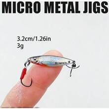 Micro Metal Blade Fishing Lure, Mini VIB Spoon Lure With Shiny Sequins For Trout, Chub, Dace In Streams And Rivers