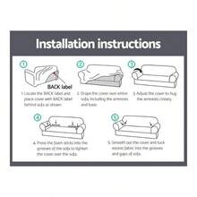 Sofa Cover, 2 Seater Couch Lounge Covers Stretch Armchair Slipcover Couches Protector Home Living Room Furniture, Highly Stretchable Anti - Slip Soft Thick Washable - 2 Seater + Grey - View 6