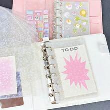 A7尺寸10/20张替换内页，透明内页，亮面内页，激光3D压纹贴纸簿，贴纸相册，A7活页相册替换内页 - 彩色 - 查看 5