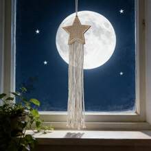 Handmade Woven Bohemian Style Dream Catcher Wall Hanging Tapestry, Decor For Living Room Or Bedroom