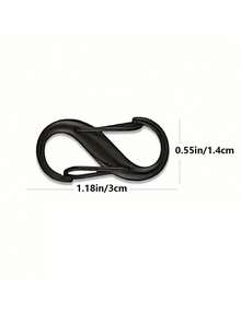 Double Small Carabiner, S-Shaped Carabiner Keychain Small Alloy Spring Hook Zipper Clip Suitable For Travel, Beach Bag Suitcase, Suitable For Pet Lock Pendant Fishing/Camping/Outdoor Zipper Lock Zipper Puller Replacement Connector Zipper Clip Anti-Theft School Supplies Teacher Gifts Back To School Teacher Accessories - Multicolor - View 9