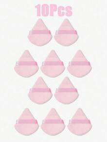 50pcs/20pcs/10pcs/5pcs/1pc Reusable Triangle Makeup Sponges, Multi-Functional Makeup Tools For Foundation, Concealer, BB Cream, Sunscreen, Cushion, Blush, Perfect Makeup Brush Alternative, Essential For Travel And Home - Pink - View 11